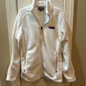 Patagonia Zip Up Women’s lightweight jacket, white, size M